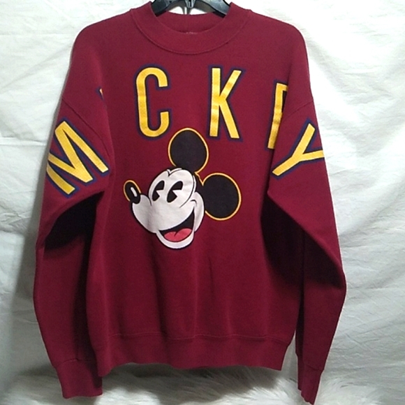 Mickey Mouse Sweaters - SALE! RARE! 90's Vintage Ultimate Boss Mickey Mouse Sweater Sz.L Great Condition